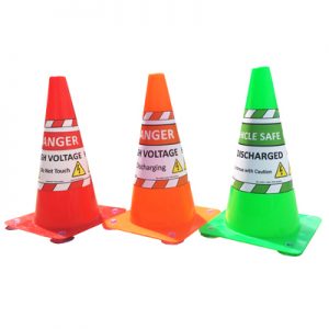 Set of 3 High Voltage Cones