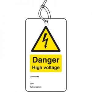 Safety Tag - ‘Danger, High voltage’
